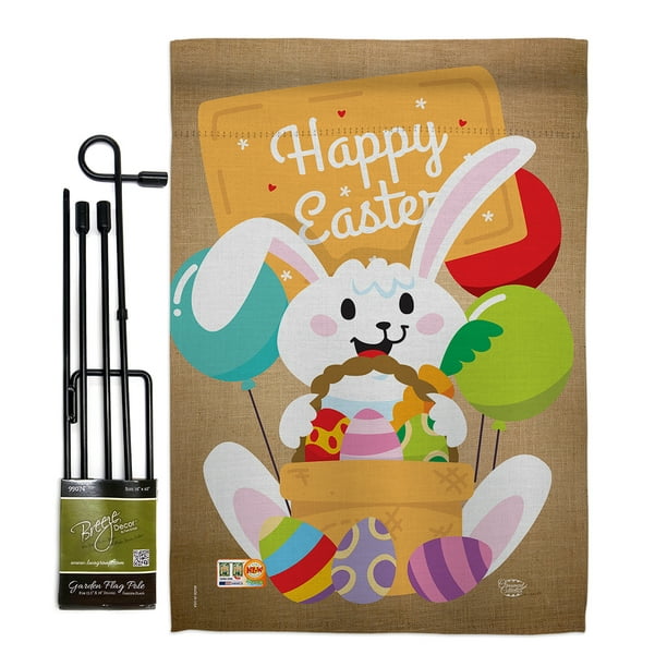 Happy Bunny Decorative Easter Eggs on a Stick Happy Bunny Decorative Easter Eggs on a Stick